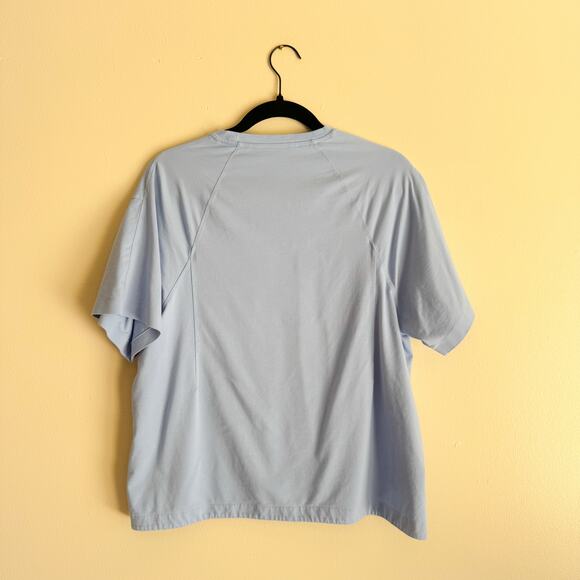 Athleta Light Blue Short Sleeve Effortless Tee - Medium - Picture 8 of 9